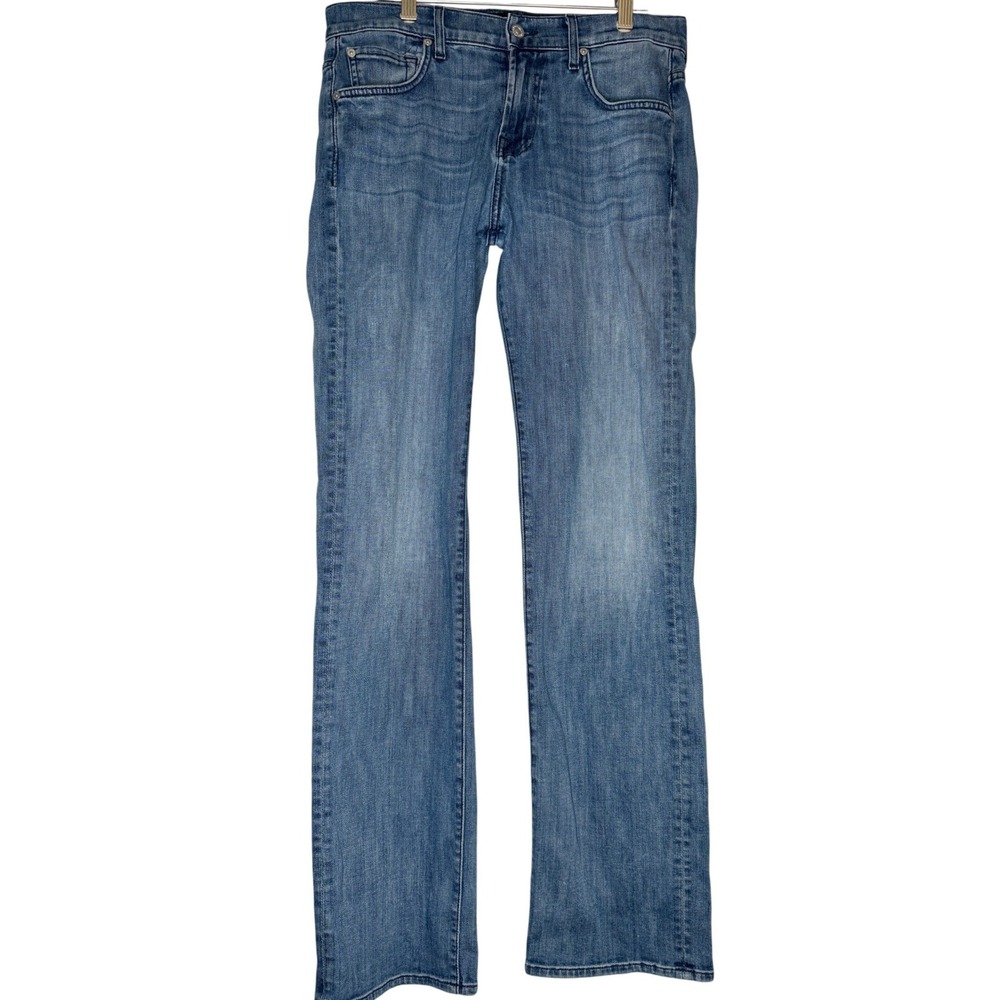 7 For All Mankind Austyn Jeans Blue 30 Relaxed Straight Luxe Performance USA